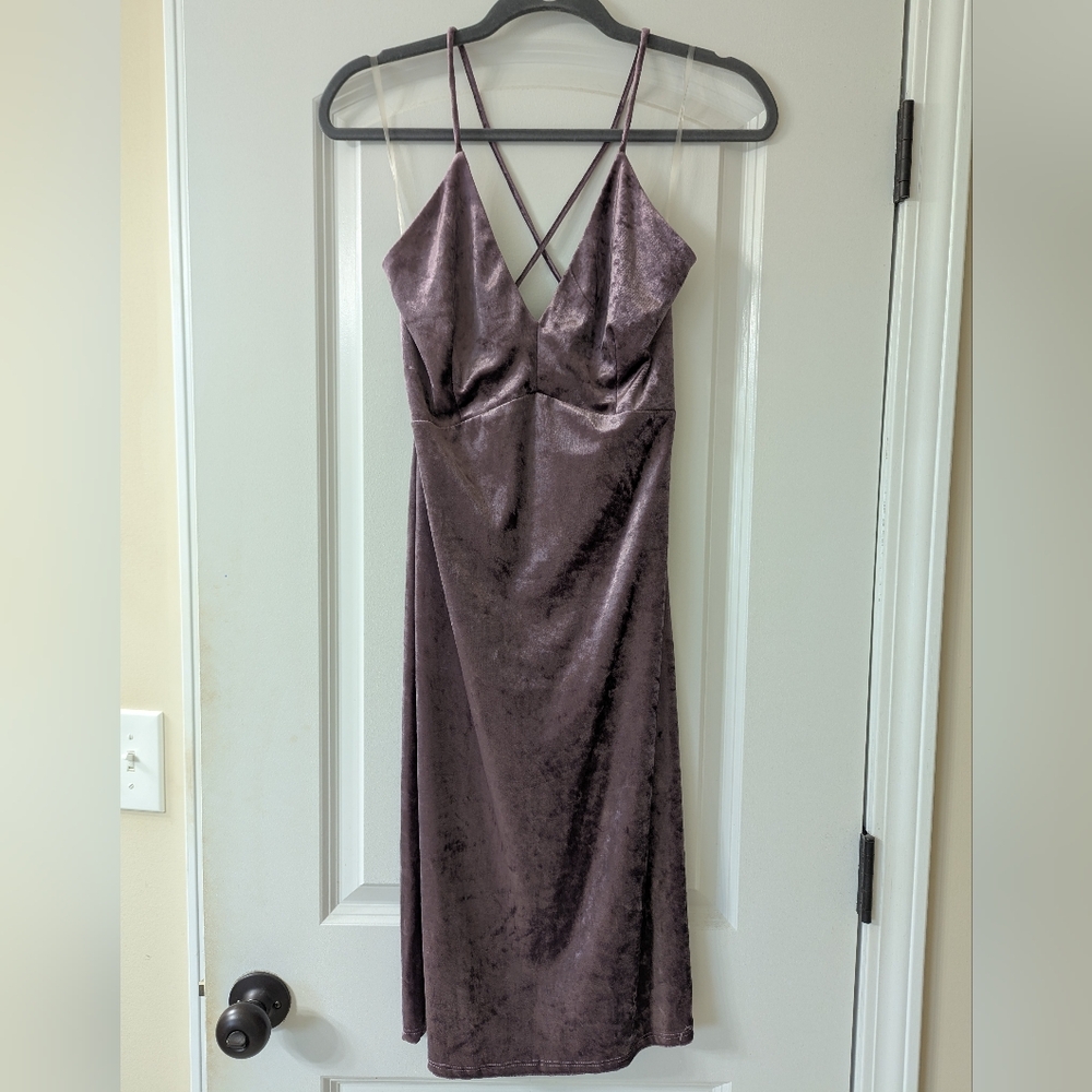 Windsor Lavender Velvet Slip Dress